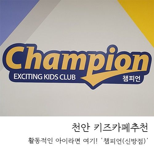 활동적인 아이들이 좋아하는 천안키즈카페 :: 챔피언