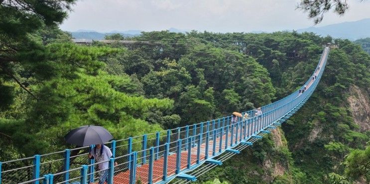 간현관광지 소금산 출렁다리 나오라쇼를 볼 수 있는 그랜드밸리