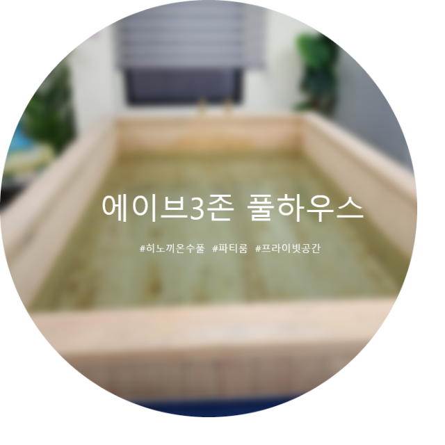 수영장이 있는 어른과 아이들의 놀이공간 에이브3존풀하우스