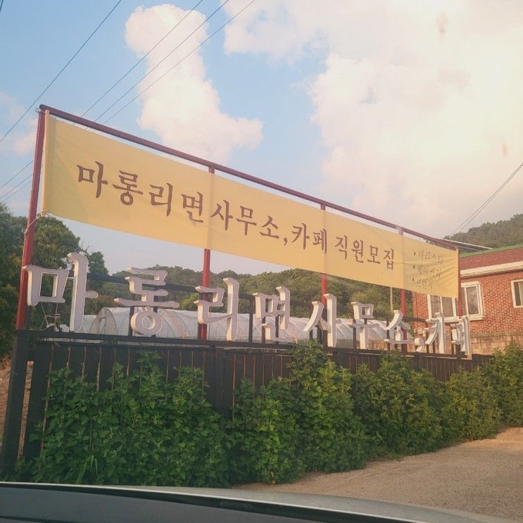 파주 율곡수목원 근처 힐링 뷰 카페 [마롱리면사무소 카페]