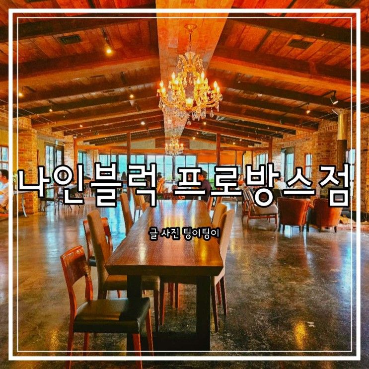 파주 프로방스 카페 여유 즐기기 좋은 나인블럭 프로방스점