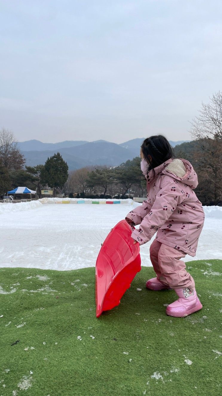 파주 눈썰매장 : 아이랑 눈썰매 타기 좋은 쇠꼴마을...