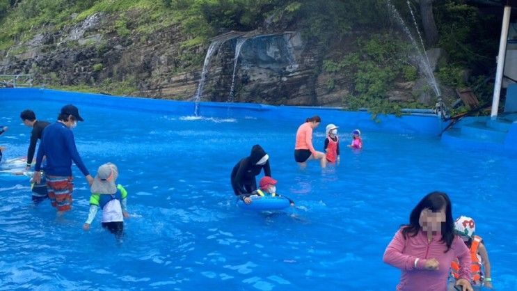 파주 쇠꼴마을 / 취사되는 야외수영장 / 캠핑수영장 / 평상무료