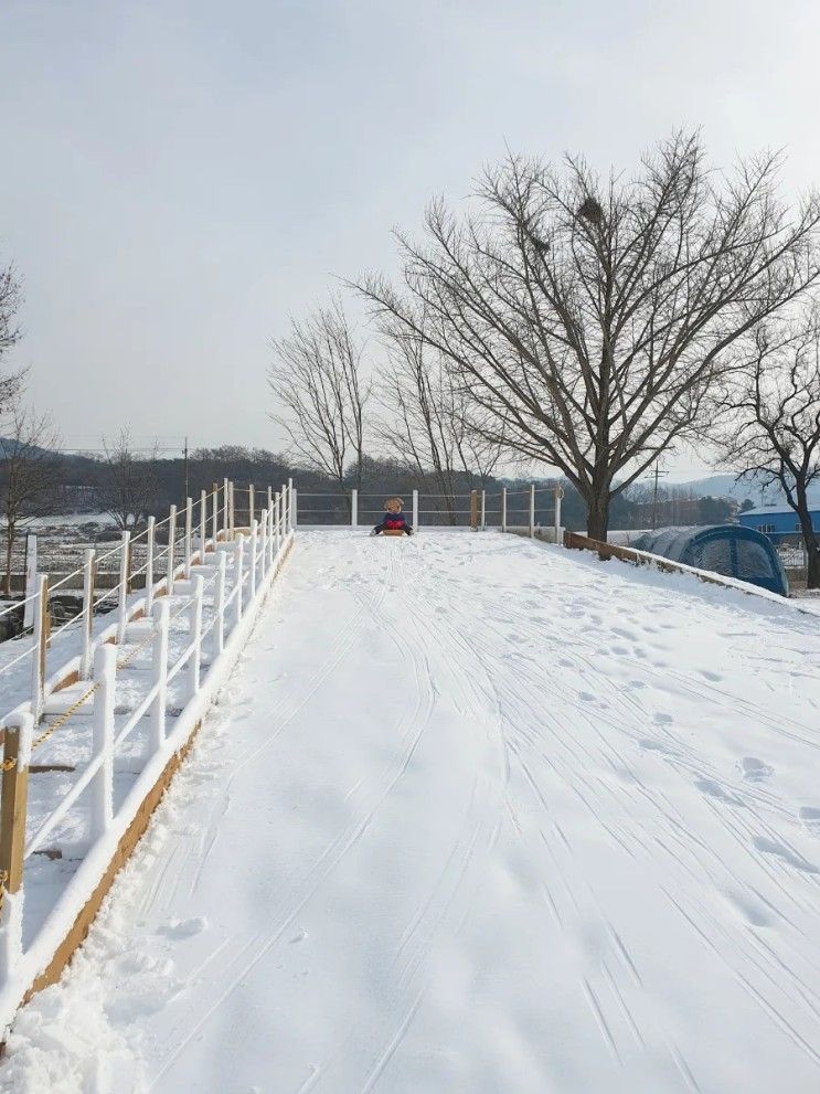 청주 더플레이그라운드  : 겨울  미니썰매장 방문기