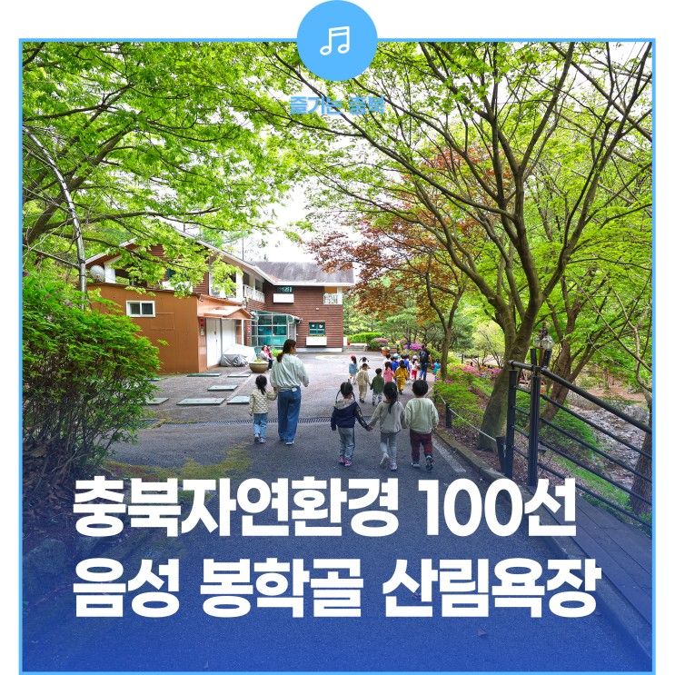 충북 자연환경 100선의 명소, 음성 봉학골 산림욕장!