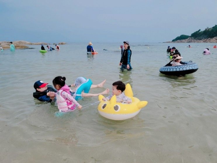 고성 아이와 함께 가기 좋은 해수욕장 자작도해수욕장