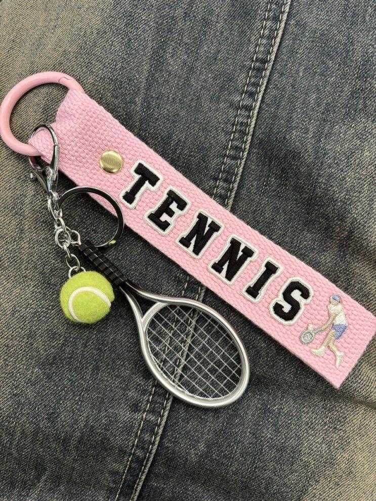 My wappen tennis name tag : 핑크 네임택