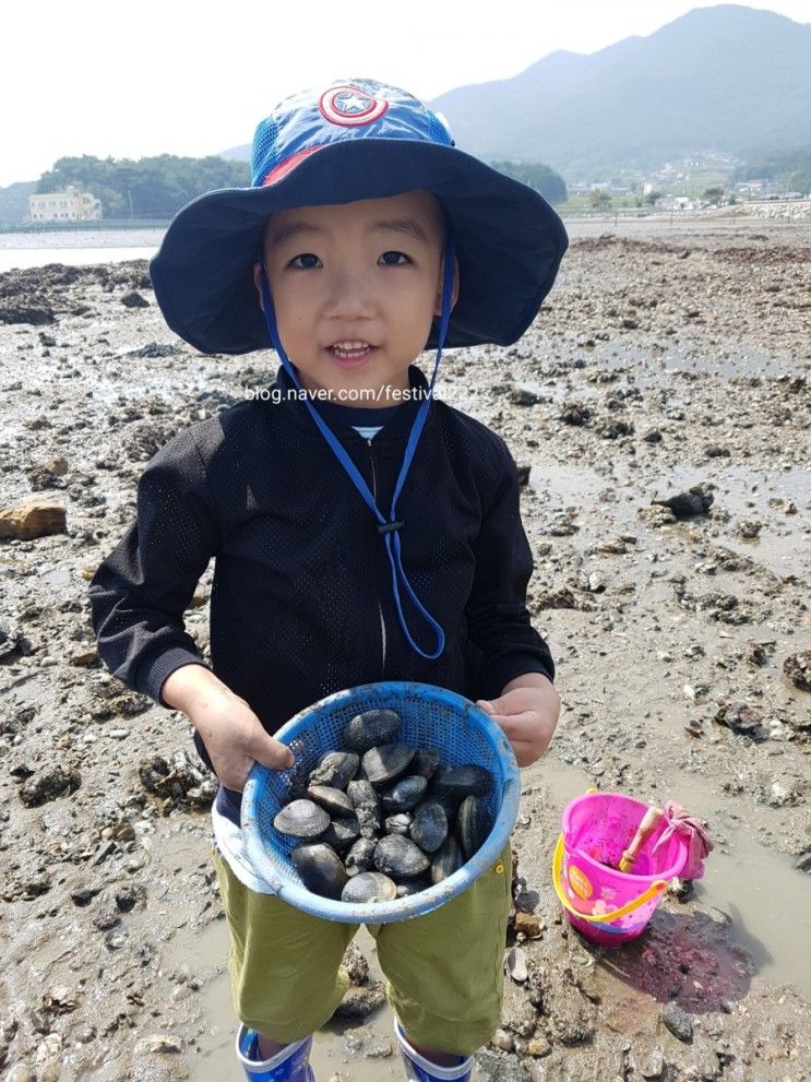 가을나들이, 남해여행,문항어촌체험마을, 조개캐기체험, 아이들... 