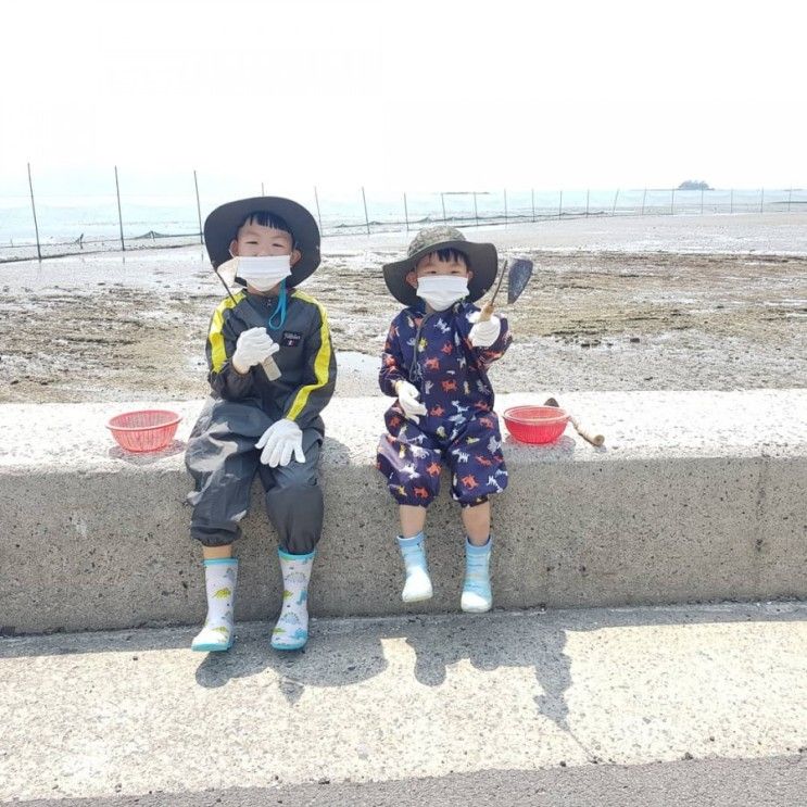 1419 아이들과 함께 남해 문항 어촌체험마을 - 갯벌체험... 