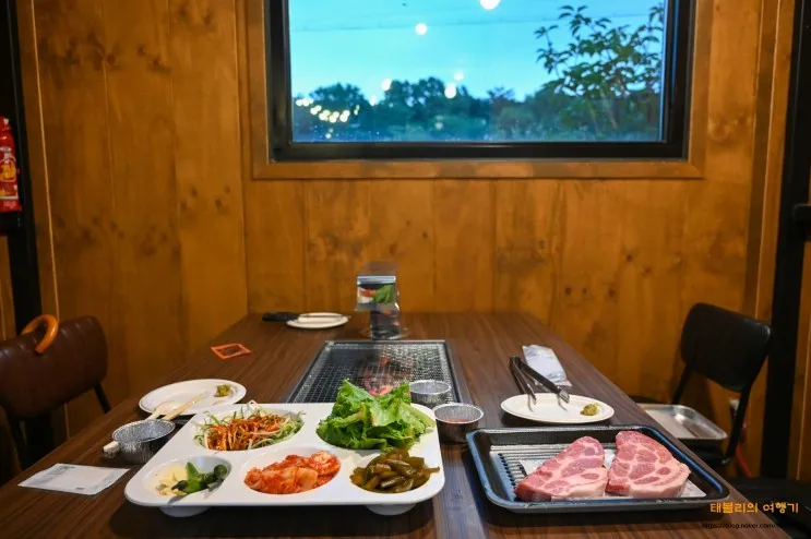 당진 캠핑장 느낌을 느껴볼 수 있는 야외 개별 룸 바베큐 대덕별장