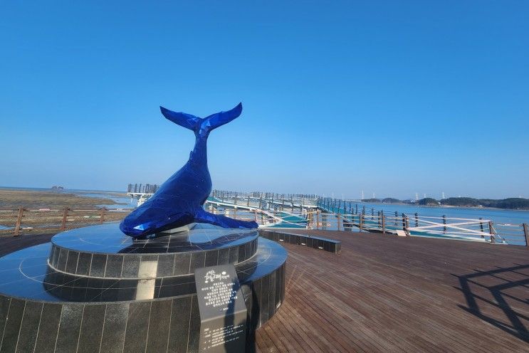 [고무칩 탄성포장] 영흥도 하늘고래 전망대 보행로 시공 | (주)청와