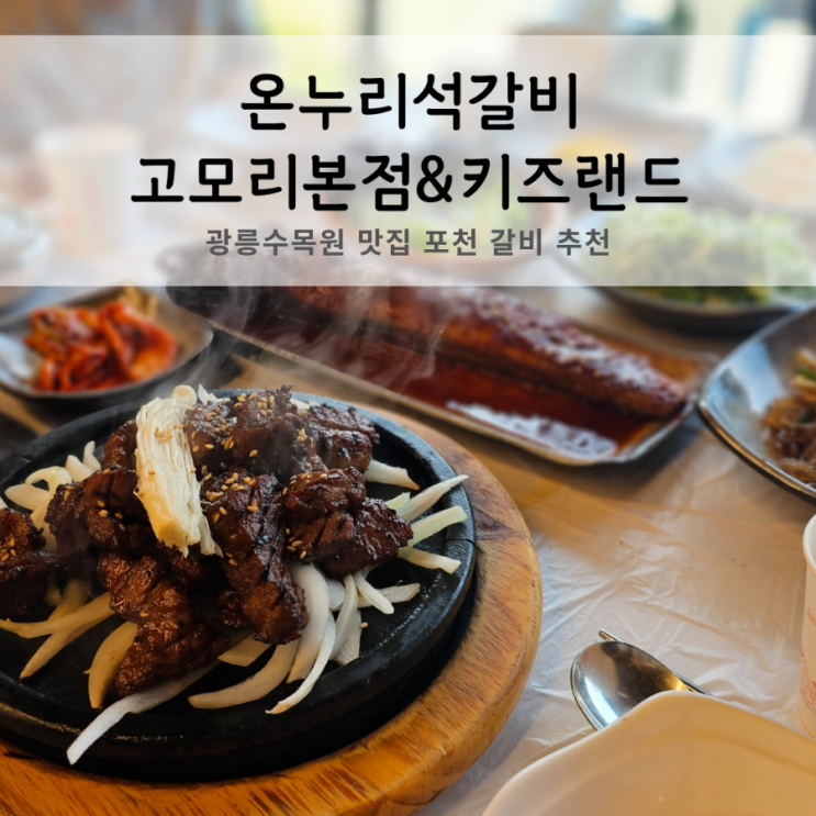 포천 갈비 맛집 온누리석갈비 고모리본점 & 키즈랜드 어른 아이...