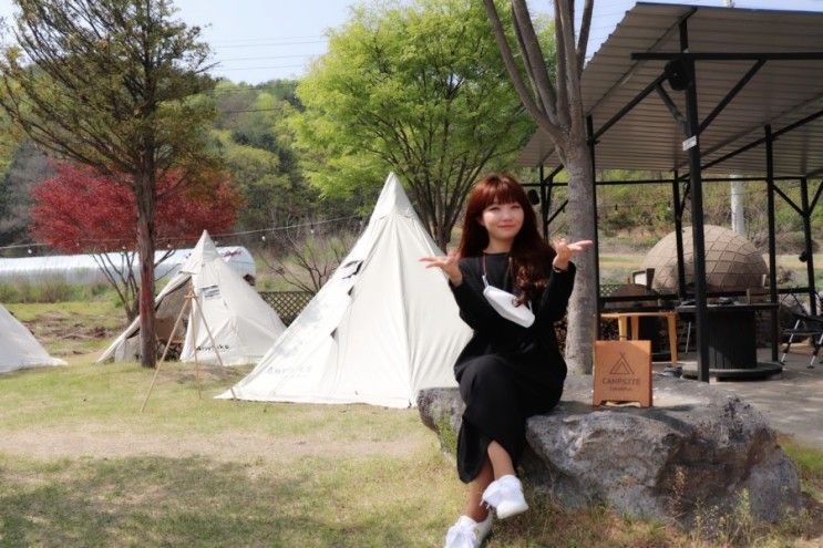 홍천 비발디파크 근처 캠핑 카페 ♥ 캠프사이트