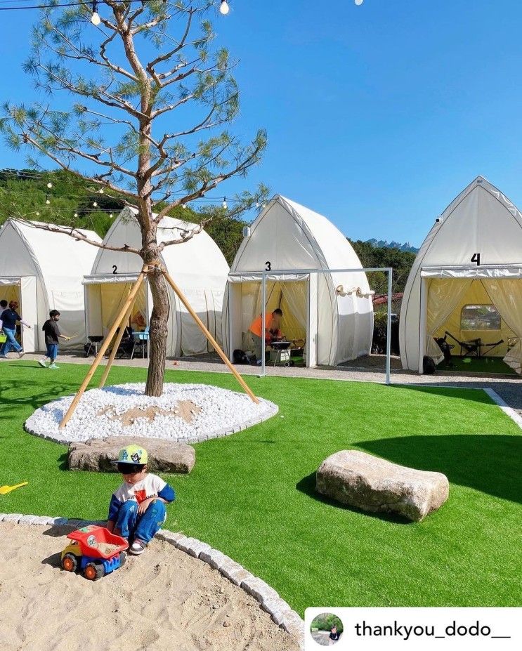 서울 근교 경기 양주에 새로 오픈한 캠핑감성&캠핑 체험 가능한 캠핑 바베큐 식당 "양주르"!