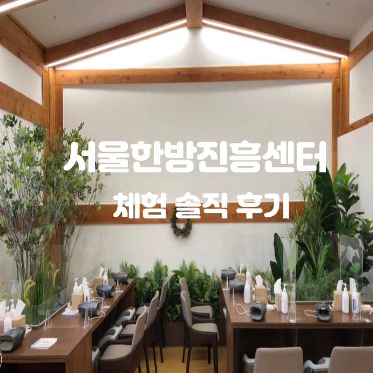 서울 실내 데이트 추천, [서울한방진흥센터] 솔직 체험 후기