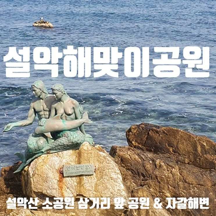 설악산 소공원 가기 전, 설악 해맞이 공원과 앞바다