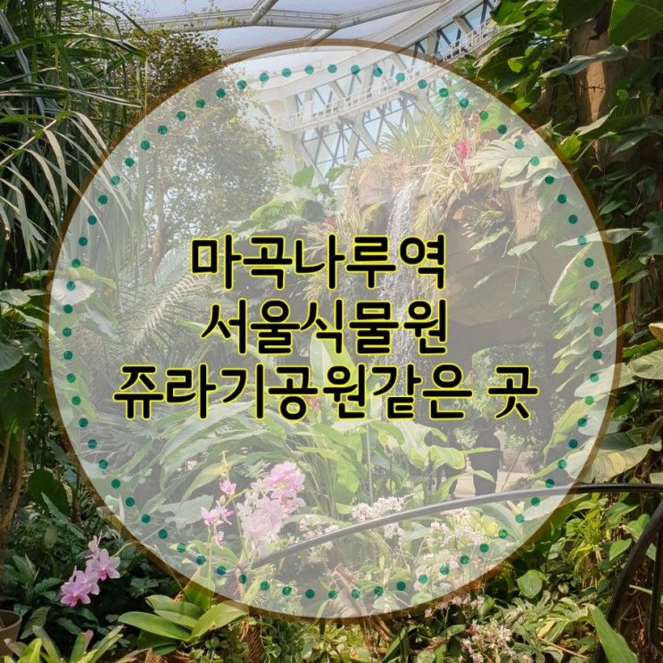 날이 흐려도 가기 좋은 곳 서울식물원