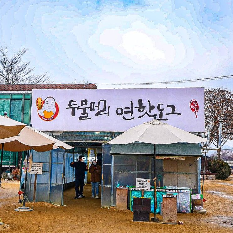 양평 당일치기 여행 두물머리 먹거리 연핫도그 먹고 커피농장...