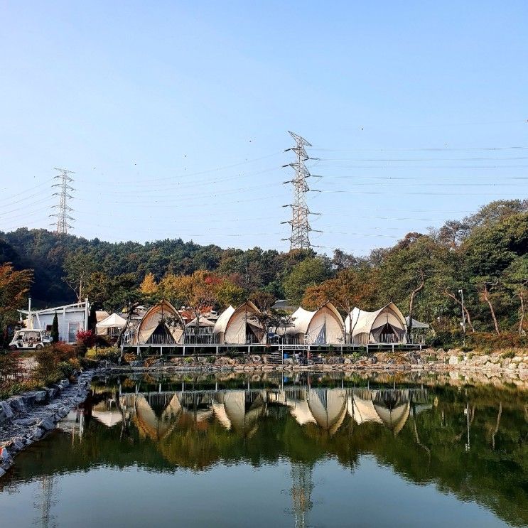 [아산] 시설 좋은 글램핑장 추천! <밤소리글램핑>+불멍하기 좋은 곳