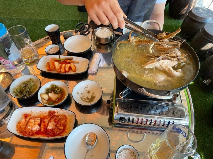 애룡원두막 내돈내먹 파주 애룡호수 닭백숙 맛집