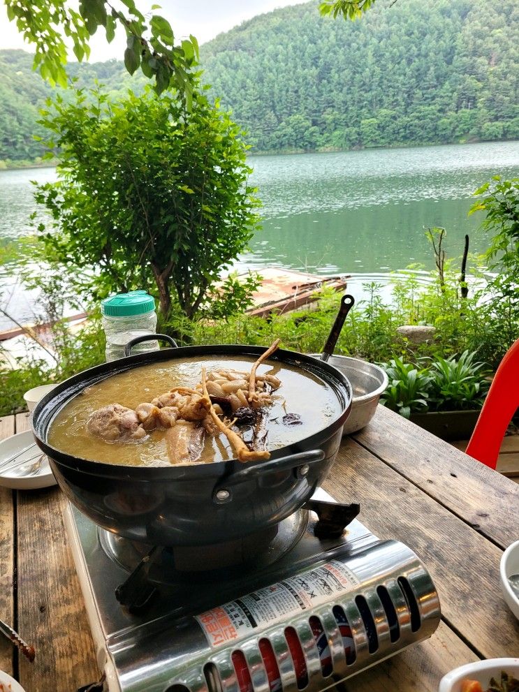 [파주] 원두막 - 애룡저수지 바로 옆 백숙맛집, 주문 후...