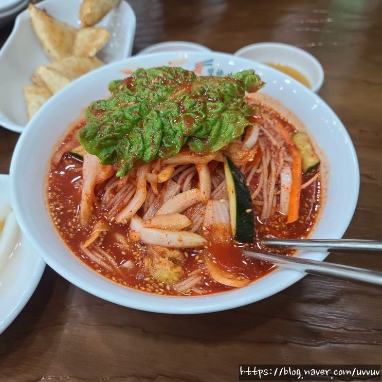 경기 의정부[망향비빔국수 민락점]실패없는 망향비빔국수 만두...