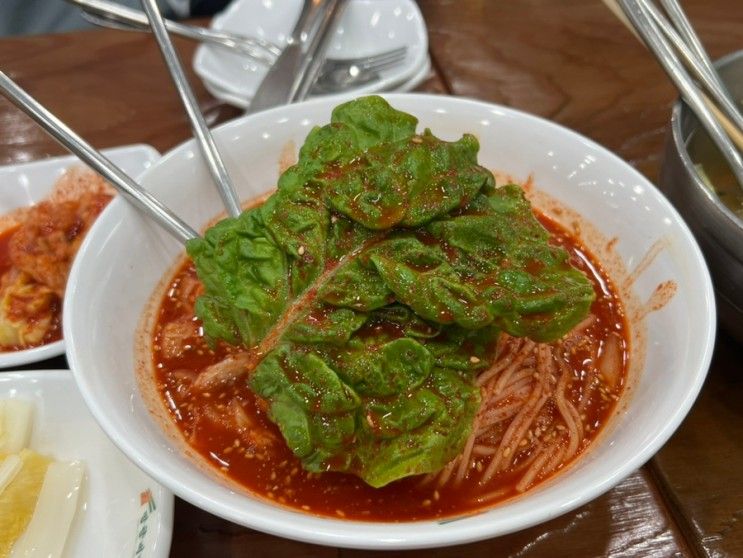 의정부 국수 맛집 매콤해서 맛있었던 망향비빔국수 민락점