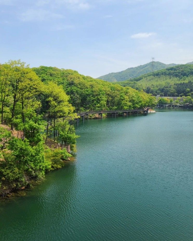 파주여행 가볼만한곳 마장호수 출렁다리 w 레드브릿지 베이커리