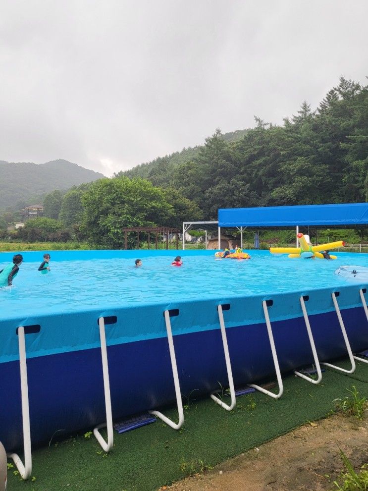 파주 법원리 붐비지 않는게 이상한 취사가능 수영장 자연의 꿈...