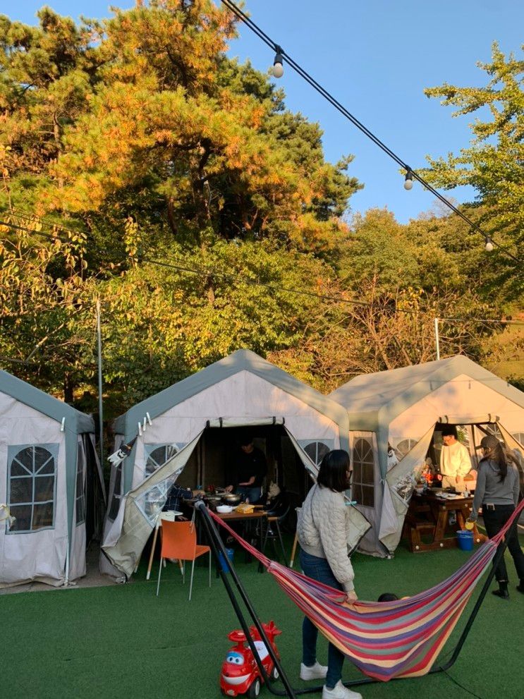 서울근교 가족모임 야외 캠크닉 나들이 시흥 슬로우그라운드...