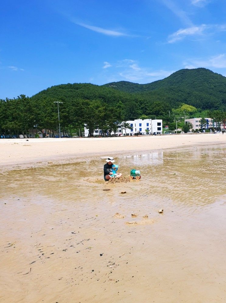 아기랑 남해여행 1일차) 전라도밥상, 상주은모래비치...