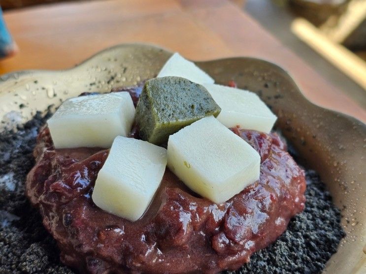 전주 한옥마을 맛집 힐링되는 흑임자팥빙수 외할머니솜씨