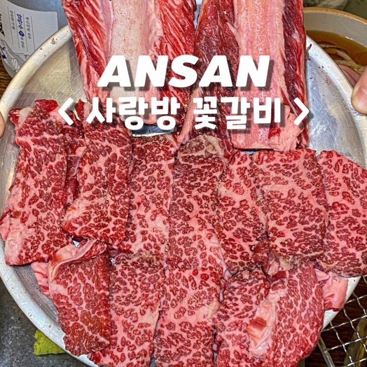 안산고잔동맛집 꽃갈비가 맛있는 고기집 사랑방꽃갈비