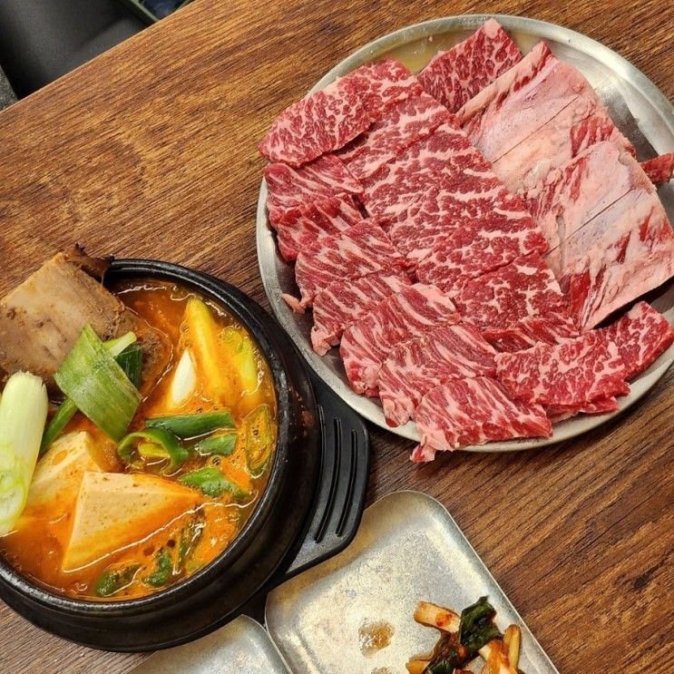 안산 고잔동 소고기 식당 신선한 육질 부드러운 꽃갈비 사랑방...