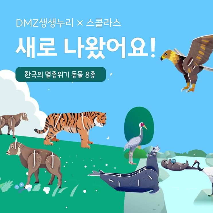 [DMZ생생누리 X 스콜라스] 한국의 멸종위기 동물 8종 만들기...