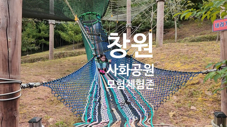 창원 사화공원 모험체험존, 무료 대형 숲속 놀이터 (창원...