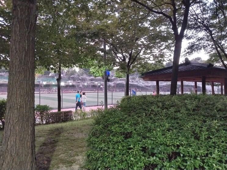 도봉 초안산 근린공원 창골운동장 쿨링포그 설치