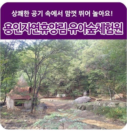 용인자연휴양림에서 유아숲체험원을 본격적으로 운영합니다!!