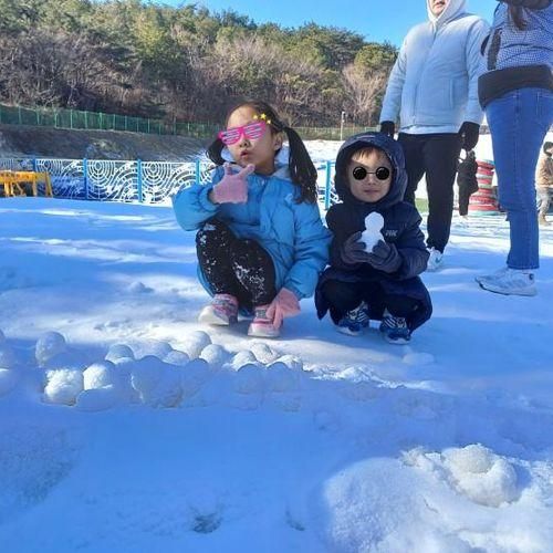 부산 근교 아이랑 가볼만한 곳 김해가야테마파크 눈썰매장