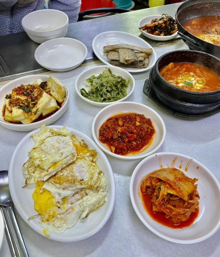 부산 이른 새벽아침 식사... 신동아시장 “담양식당”...