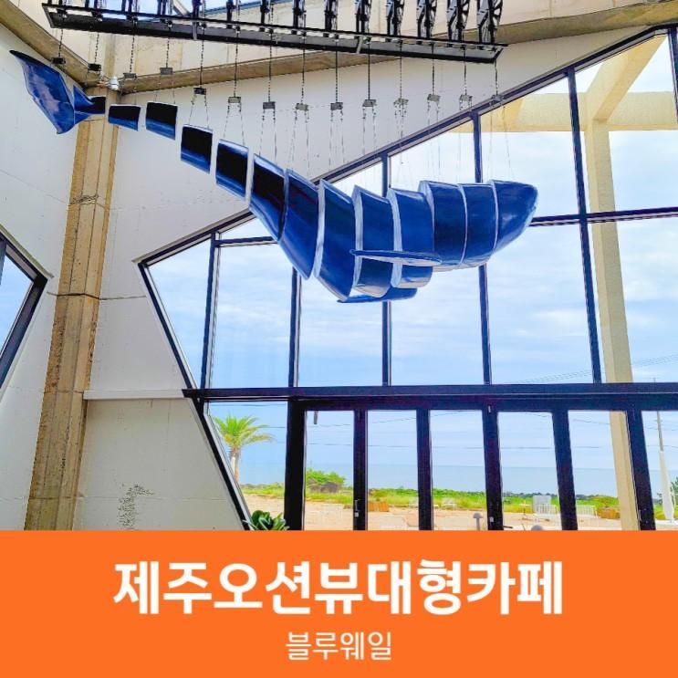 제주오션뷰대형카페 공사장빙수가 있는 블루웨일 아이랑...