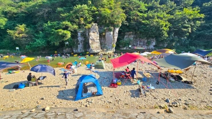 방문기 & 창원 마산 진전 용댐계곡 아이와 물놀이 하기...