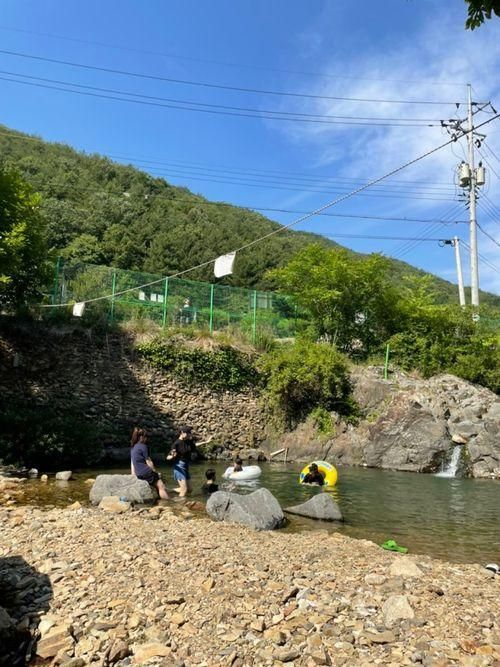 대전 근교 금산 계곡, 청강수폭포가든