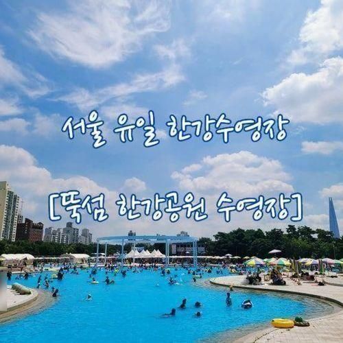 [뚝섬 한강공원 수영장] 서울 유일! 한강 수영장 후기 이용 시간...