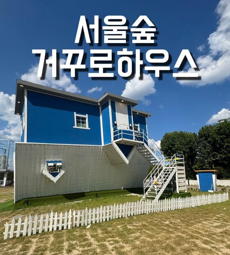 성수 서울숲 이색 무료 전시 거꾸로하우스 데이트 다녀온 후기