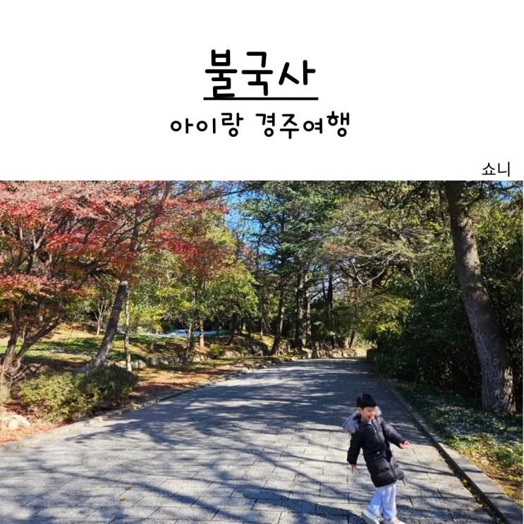 아이랑 경주여행 불국사 구경하기(주차 입장료)