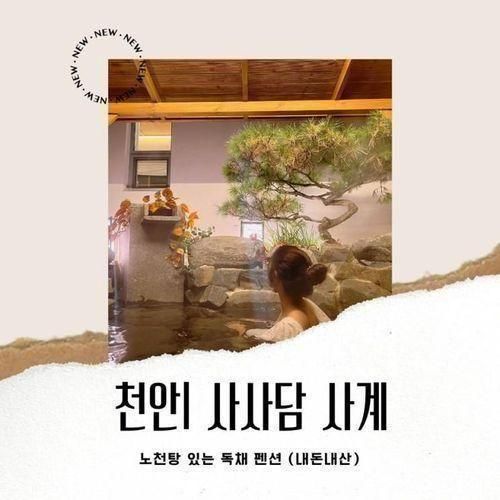 노천탕 독채 펜션 :: 천안 사사담 사계 (겨울온천/내돈내산)