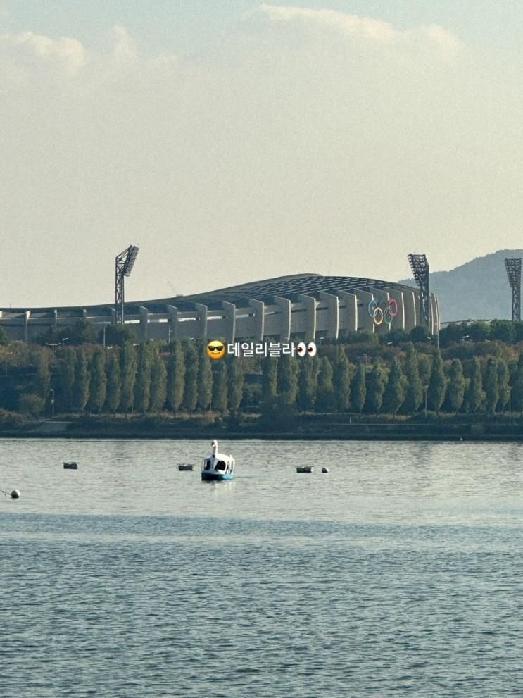 윤슬 가득한 뚝섬한강공원 오리배 데이트 (보트 대여 요금)