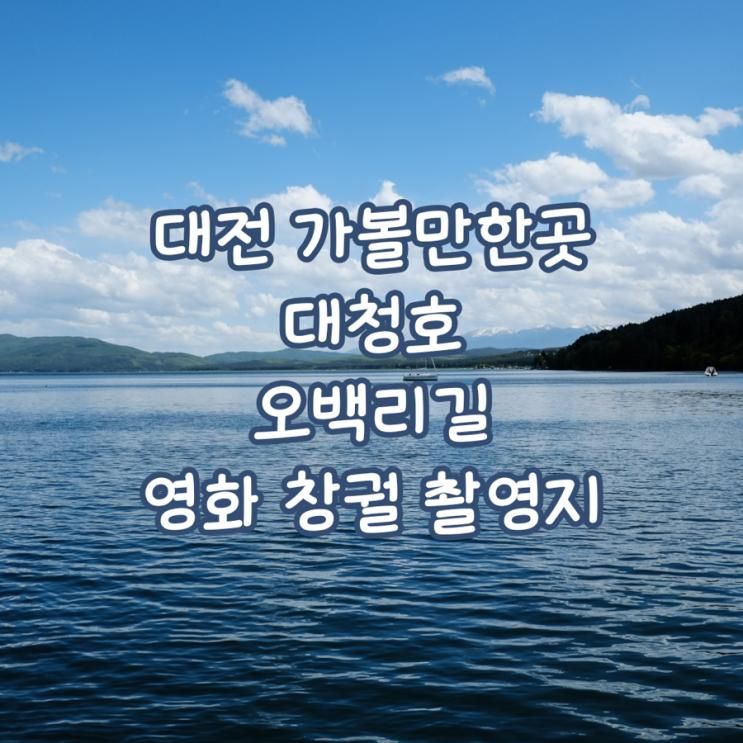 곳 대청호 오백리길, 대전 명소 명상정원, 대전 영화 창궐 촬영지