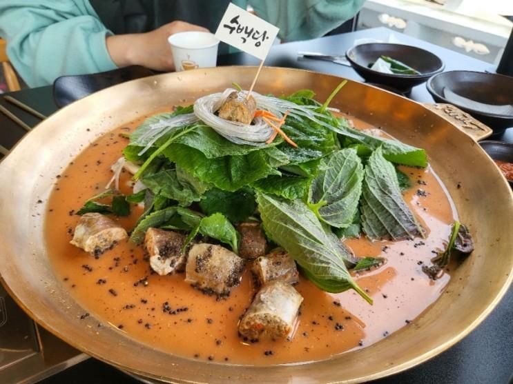 경주보문단지점맛집 수백당 수제순대전골 국밥 술안주맛집...